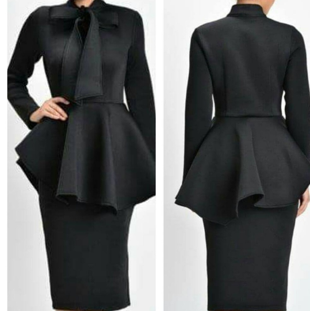 Bow Toe Peplum Dress